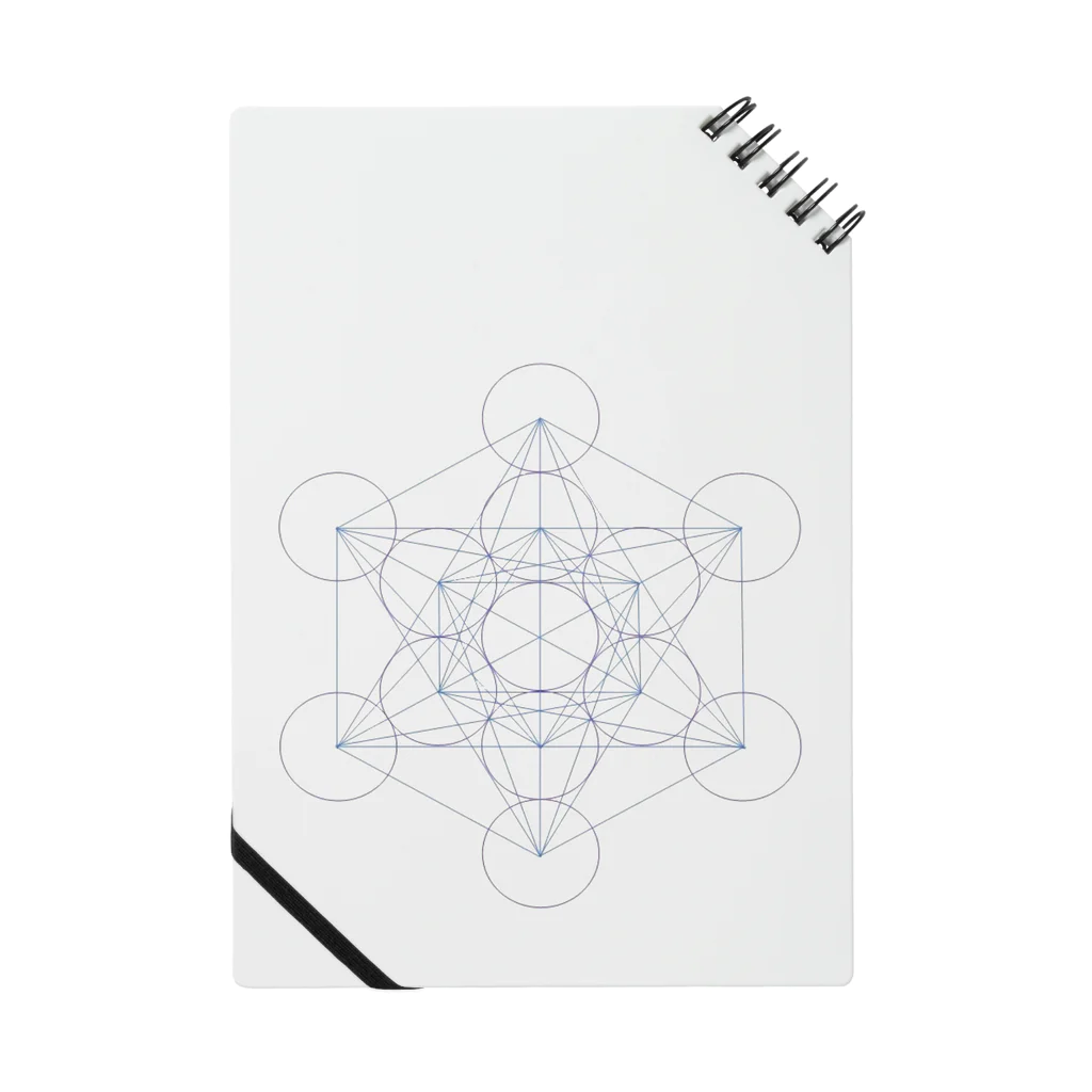 silvermist358のシンプル　「Metatron’s Cube」 Notebook