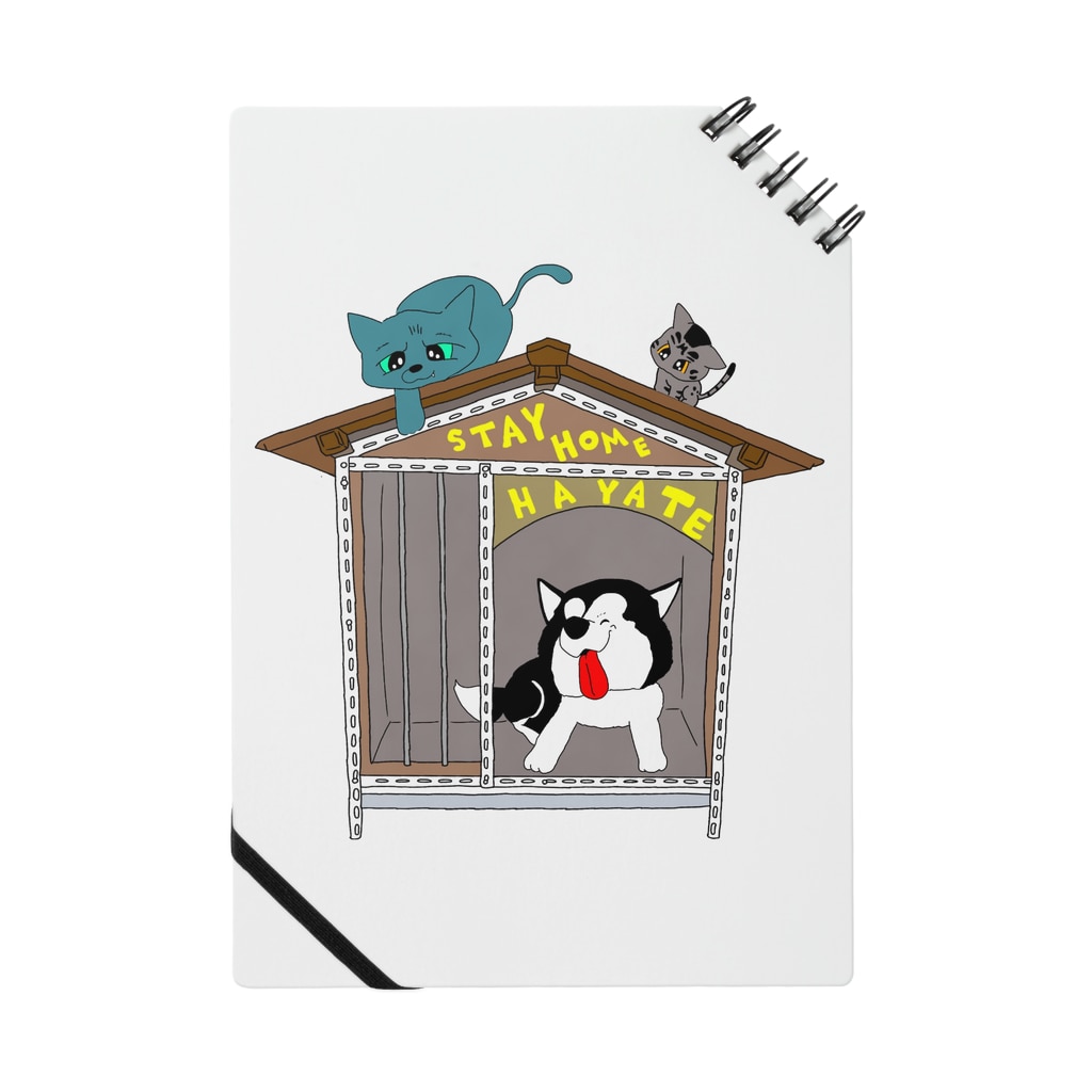 わんにゃんstay Home ゆるキャライラスト Miku 39 ꜱgallery星猫 Miku Raze のノート通販 Suzuri スズリ