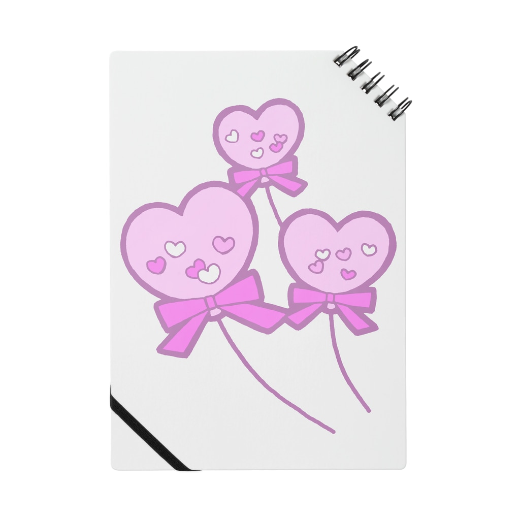 かわいいもののおみせ　いそぎんちゃくのハートの風船 Notebook