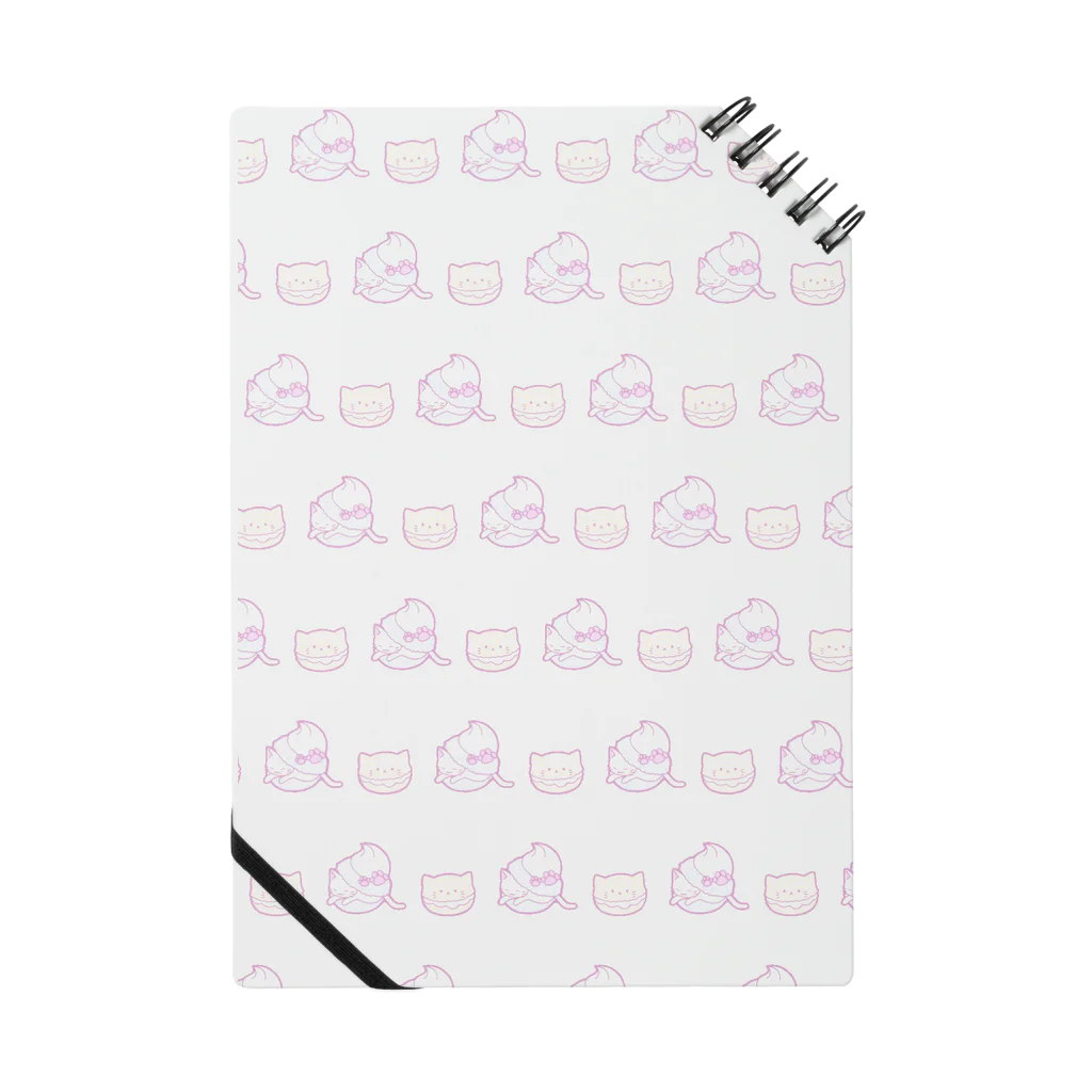 かわいいもののおみせ　いそぎんちゃくの猫マカロン Notebook