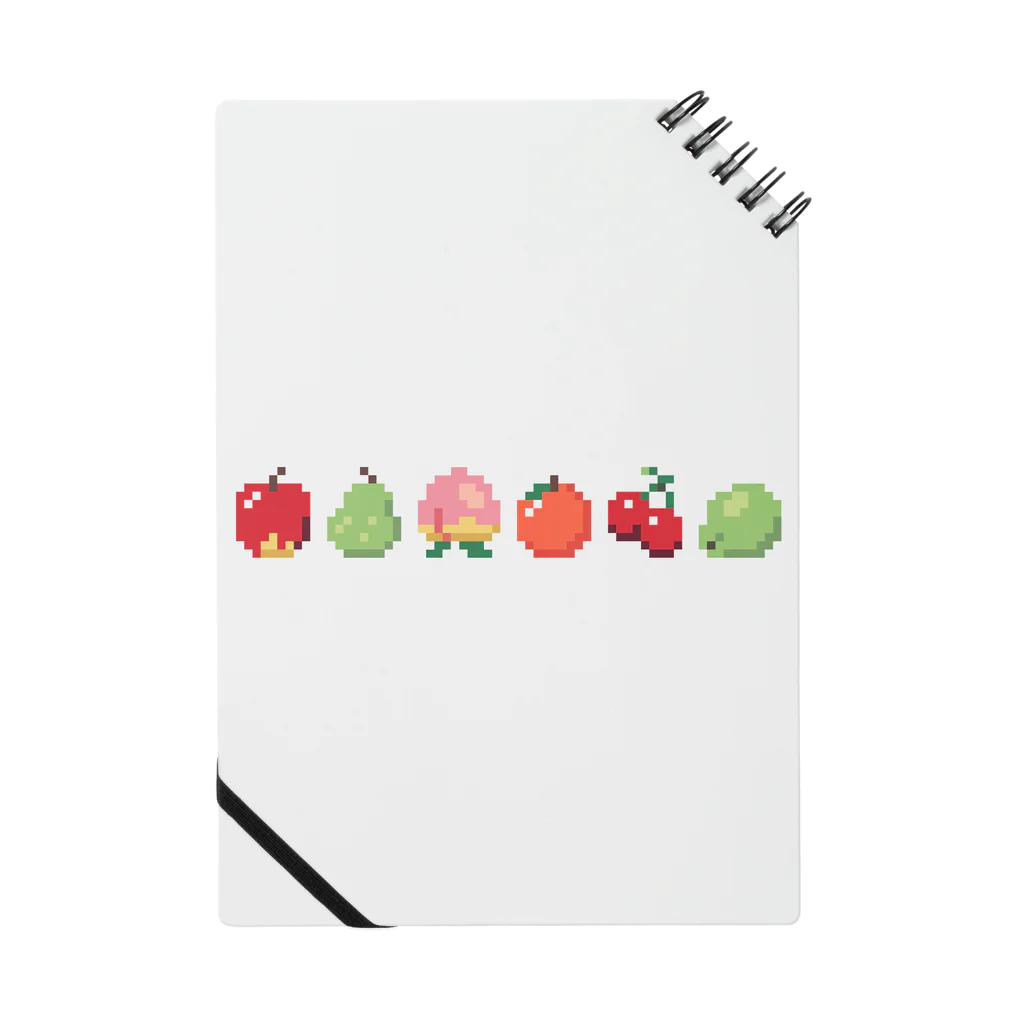 DOT DOT DOT by 宗のりこのドット絵フルーツ ヨコ Notebook