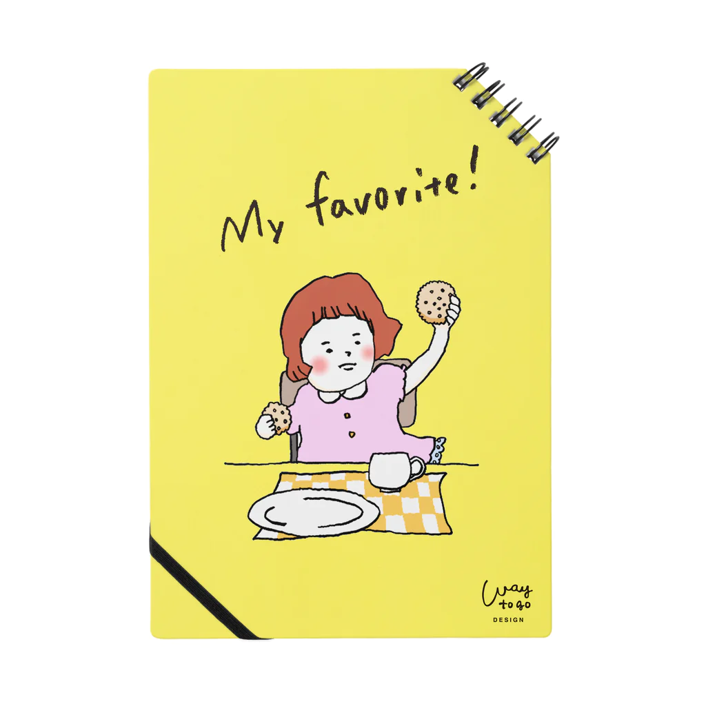 waytogodesignのmy favorite!-yellow- Notebook