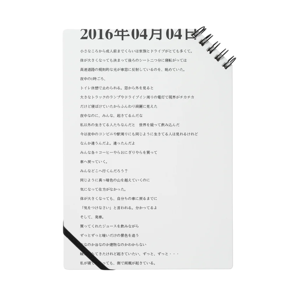 誰かが書いた日記の2016年04月4日01時39分 Notebook