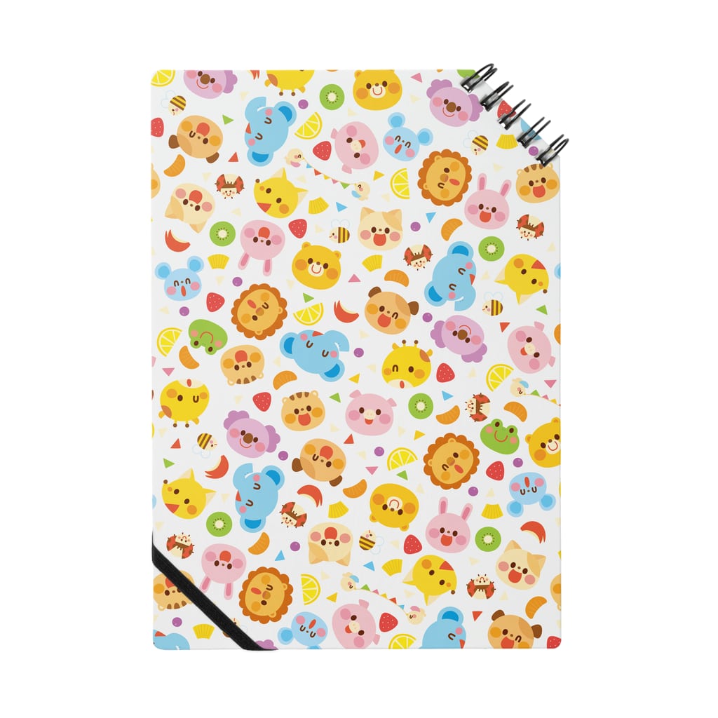 Illustrator イシグロフミカの動物たちとフルーツ Notebook