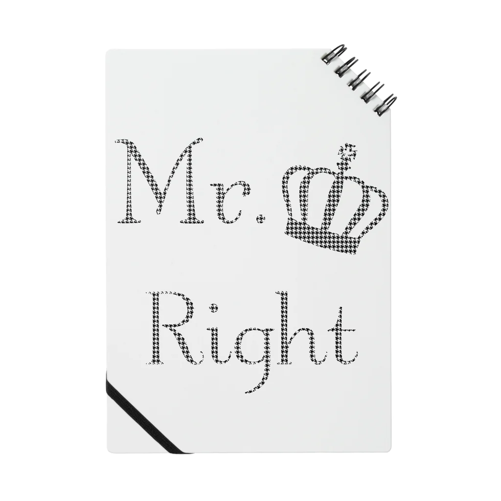 Mr.Rightのおしゃれな千鳥柄ファッションMr.Right Notebook