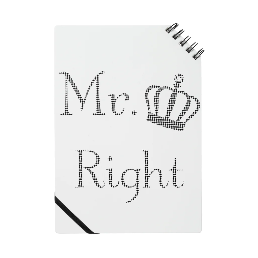 Mr.Rightのおしゃれな千鳥柄ファッションMr.Right ノート