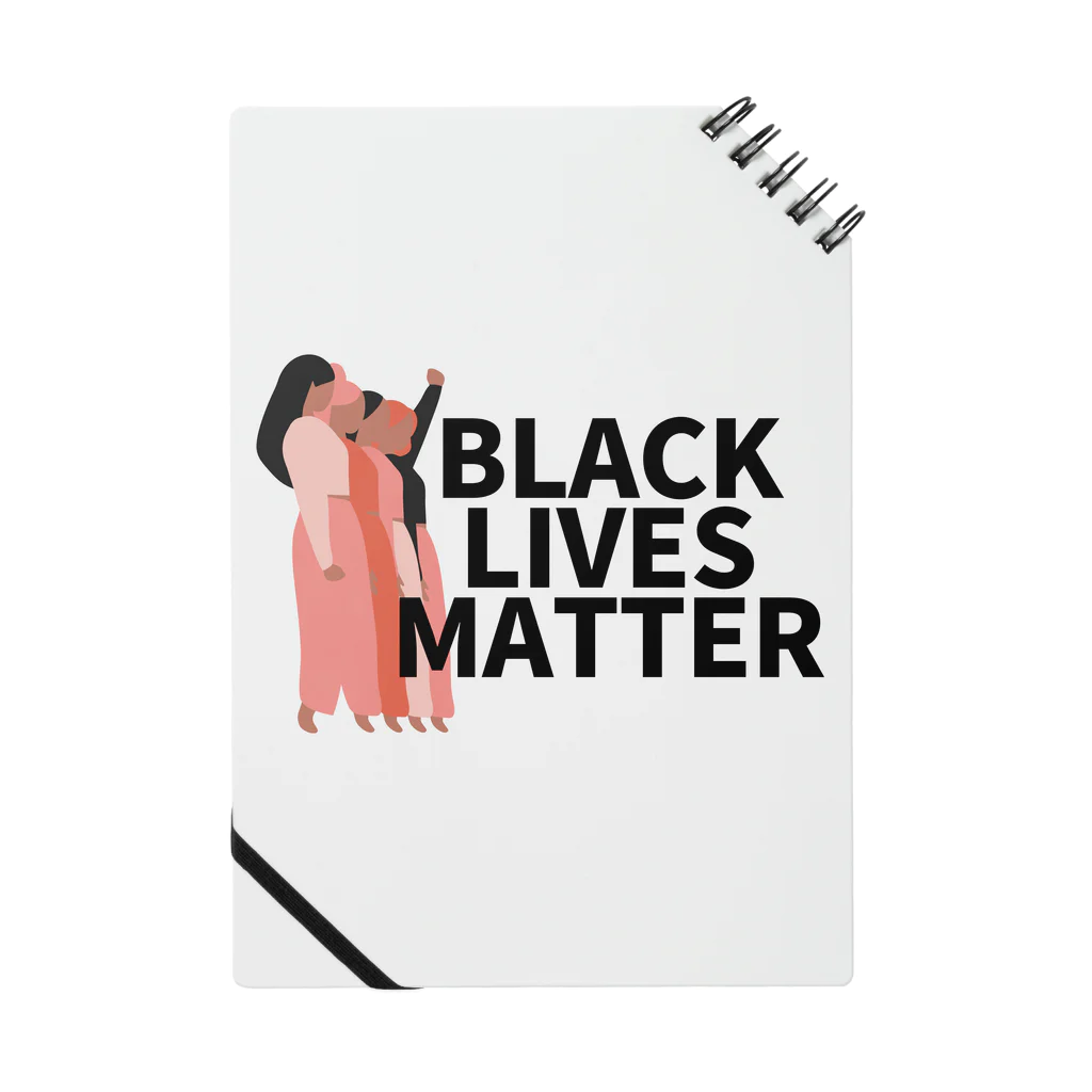 RIRI_designのBLACK LIVES MATTER（ブラック・ライブス・マター）walking Notebook