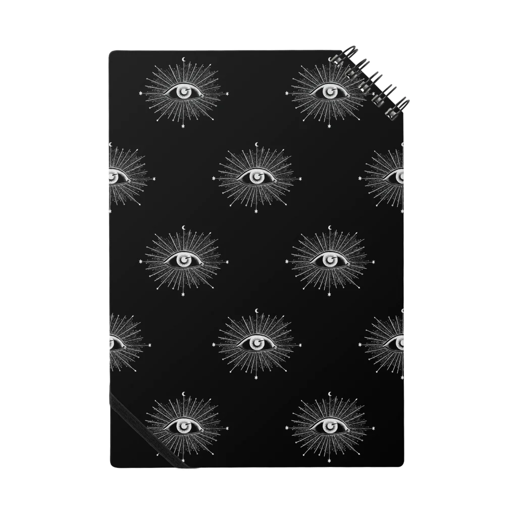 星月猫　徳島洋子の目たくさんノート黒 ノート