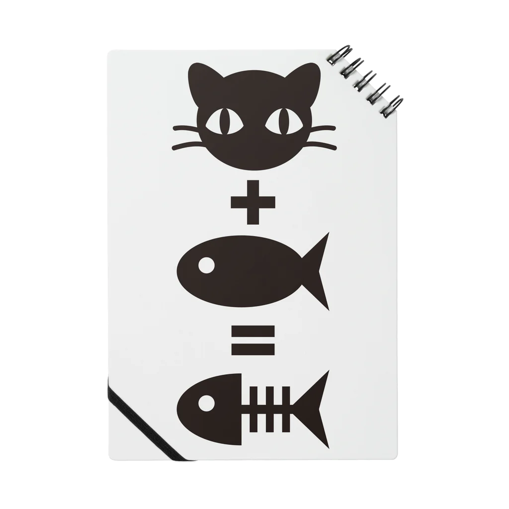 AURA_HYSTERICAの猫+魚=骨 Notebook