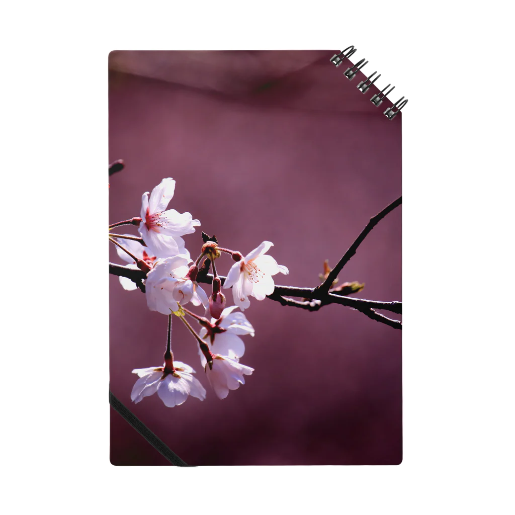 M.F.Photoの桜とあずき色 Notebook