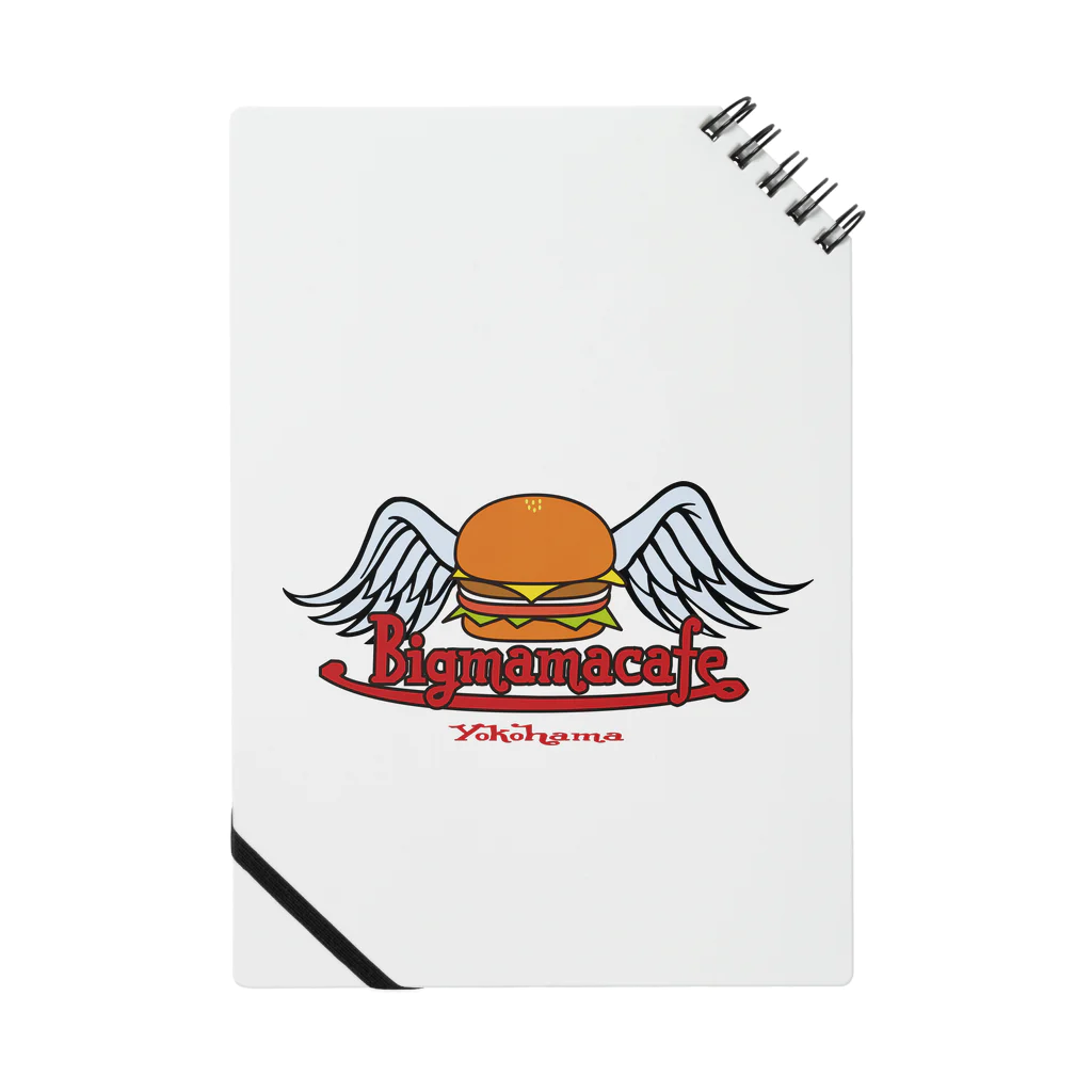 BigmamacafeのBigmamacafe ハンバーガーロゴ Notebook