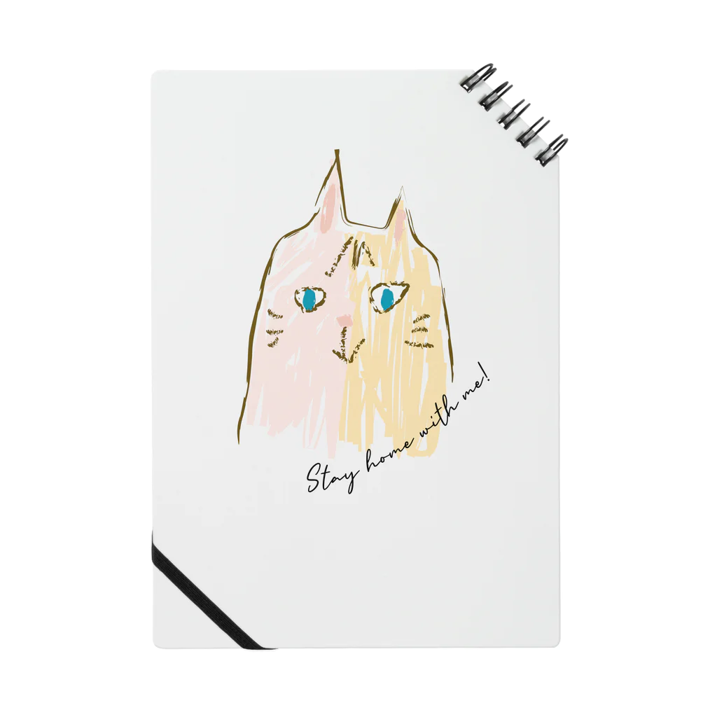 ℍ𝕚𝕣𝕠𝕞𝕚𝕚のcat(Mix Pink&Yellow) Notebook