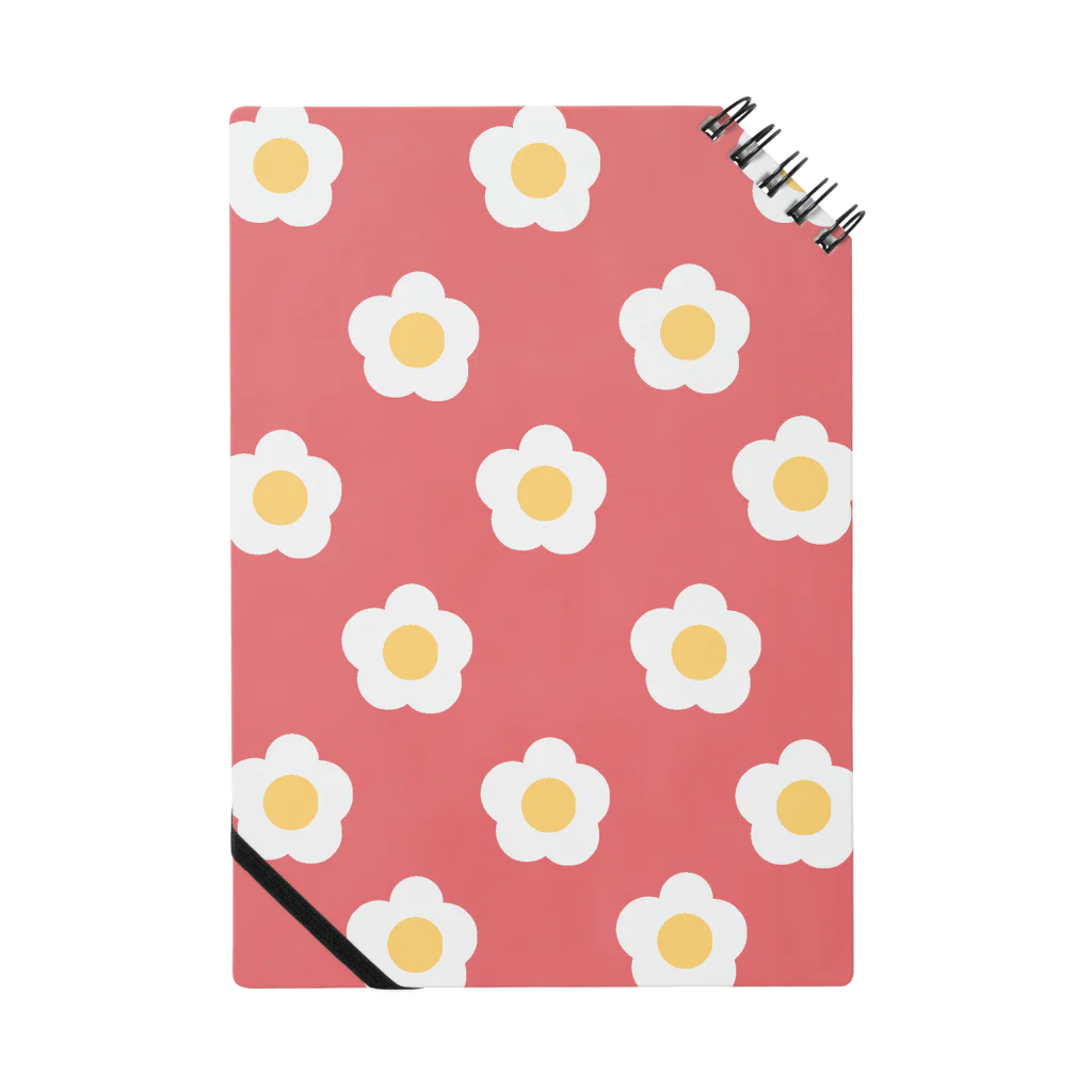 PUCA𓅹PUCA （すぽんじ）のWhite Flower(オレンジローズ) Notebook