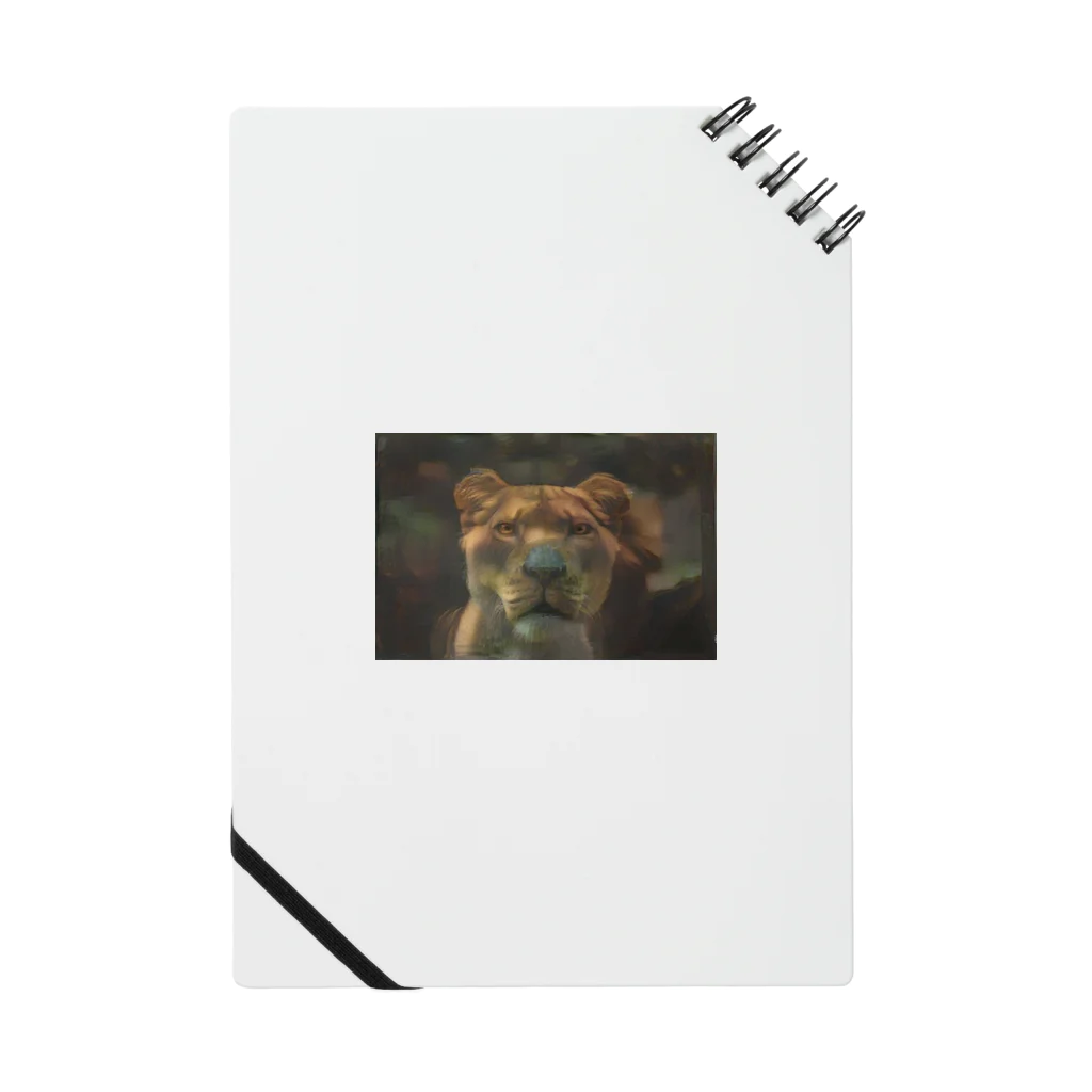 yoshica's design caféのライオン[威嚇] Notebook