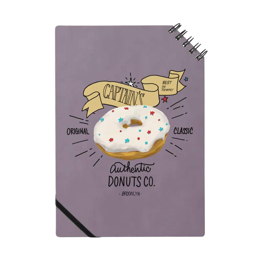 板チョコ屋のCAPTAIN'S DONUTS (濃色） Notebook