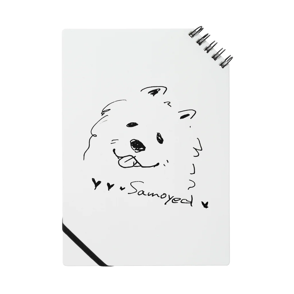 uniple モフモフサモエドのMOFUMOFU uniple_samoyed ノート