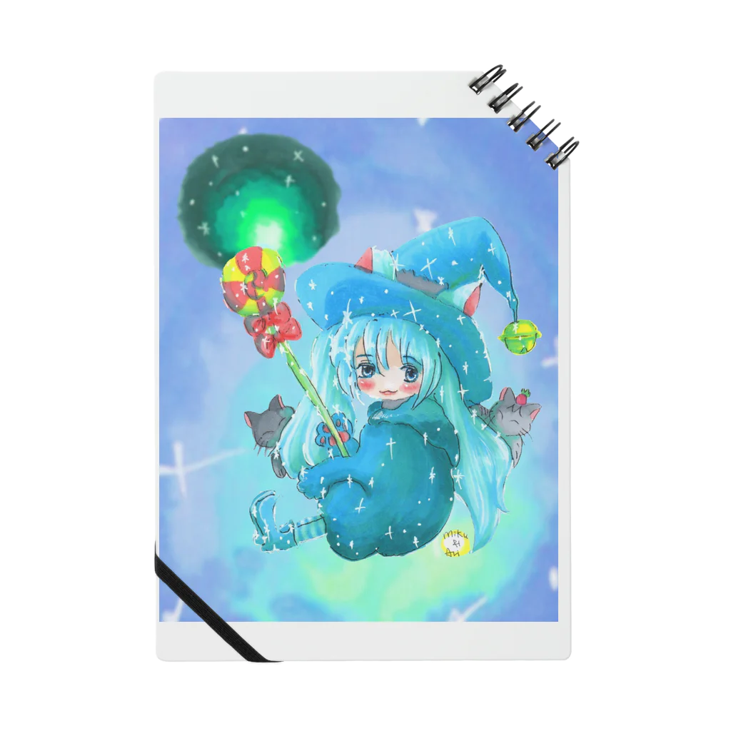 miku'ꜱGallery星猫の魔法少女ゆるmiku with 使い魔にゃんズ ノート