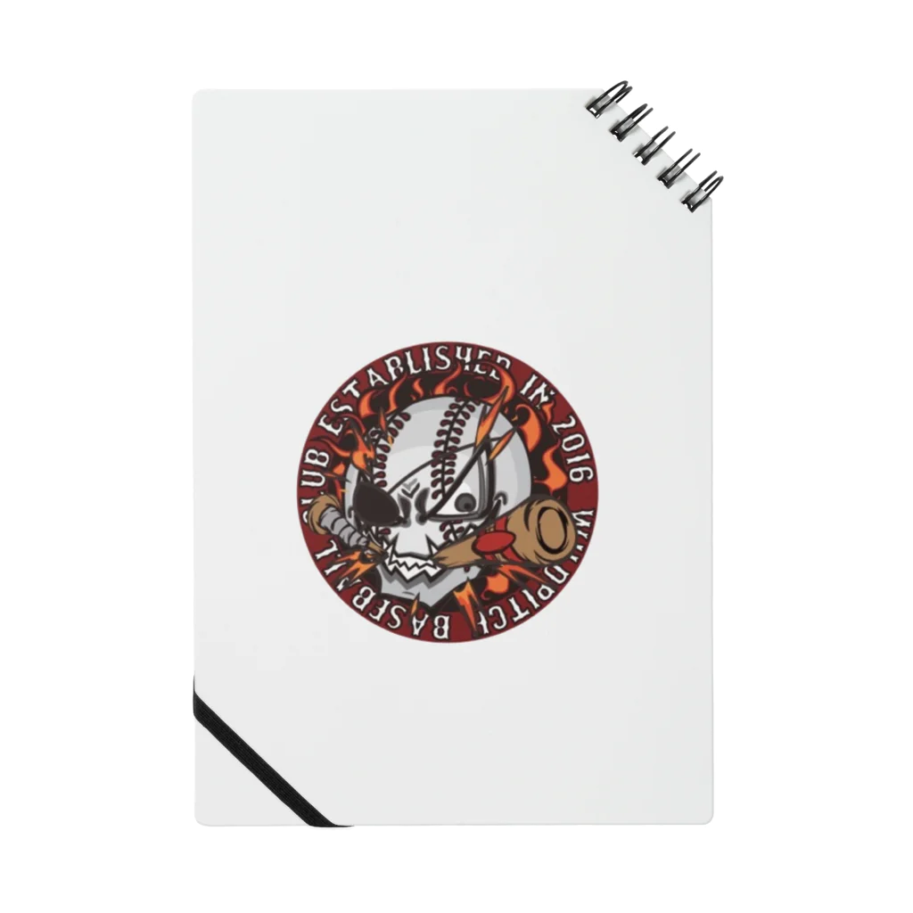 WILDPITCH BASEBALL CLUB OFFICIAL SHOPのWILDPITCH BASEBALL CLUB 公式グッズ Notebook