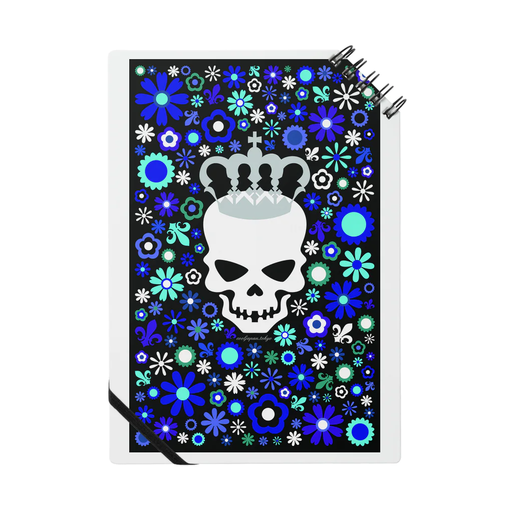 cooljapan.tokyoのBlue Skull Notebook