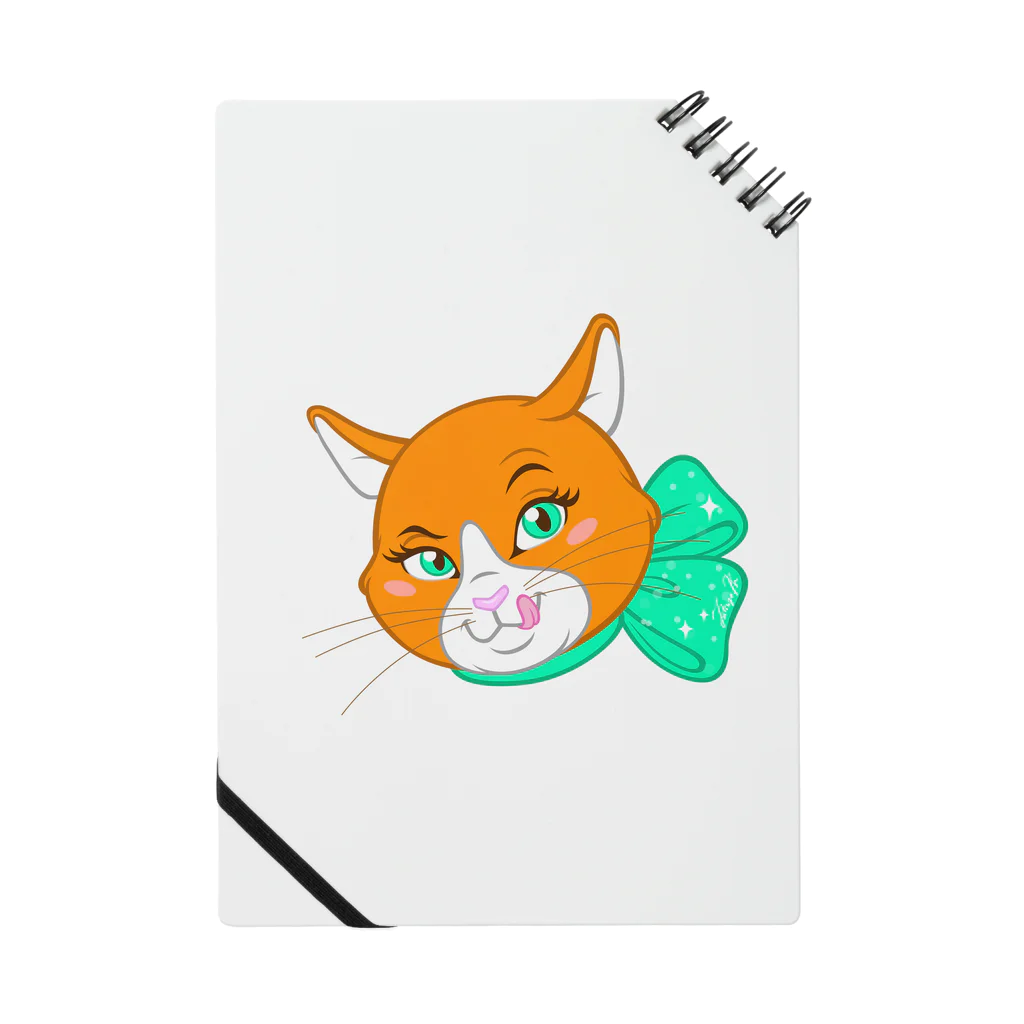 Tatsuya Artistのオレンジキャットの「シャネル」 Notebook