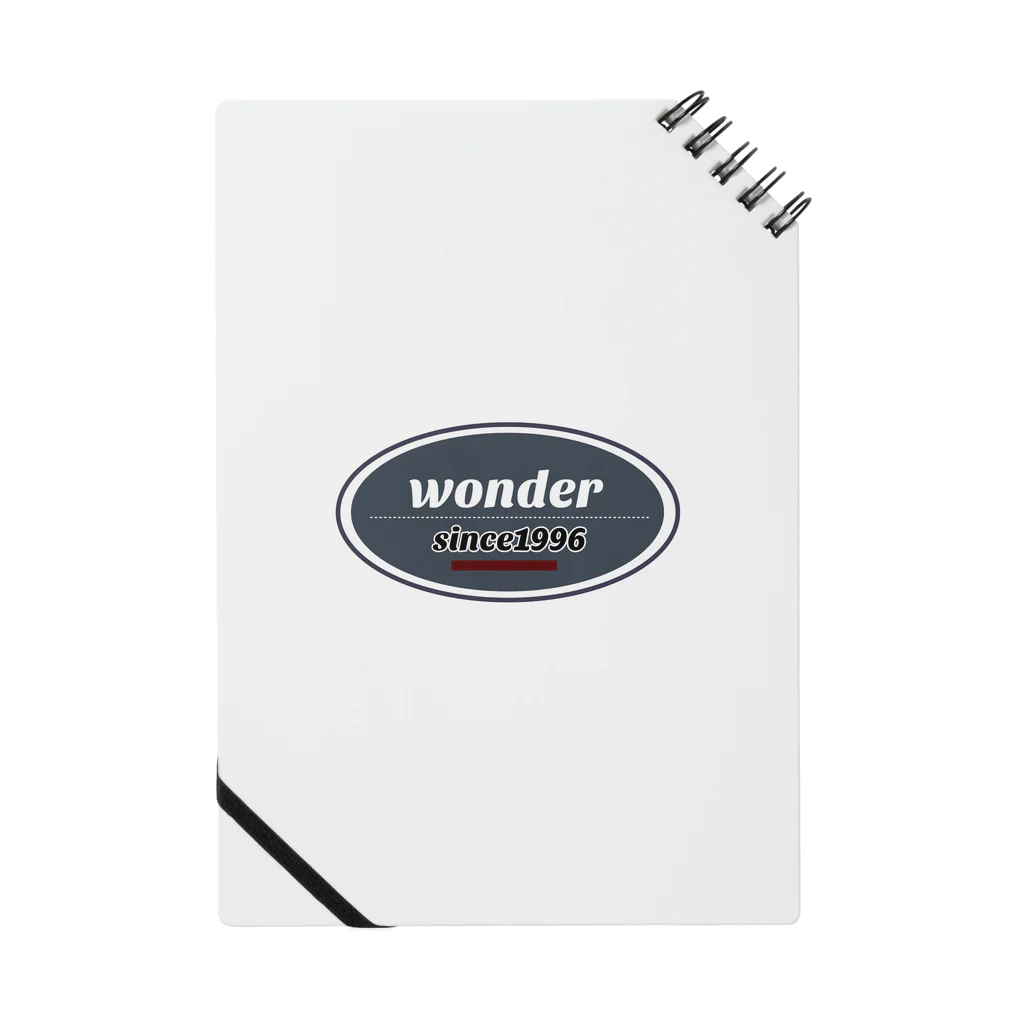 wonderのwonderオリジナルロゴNEW ノート