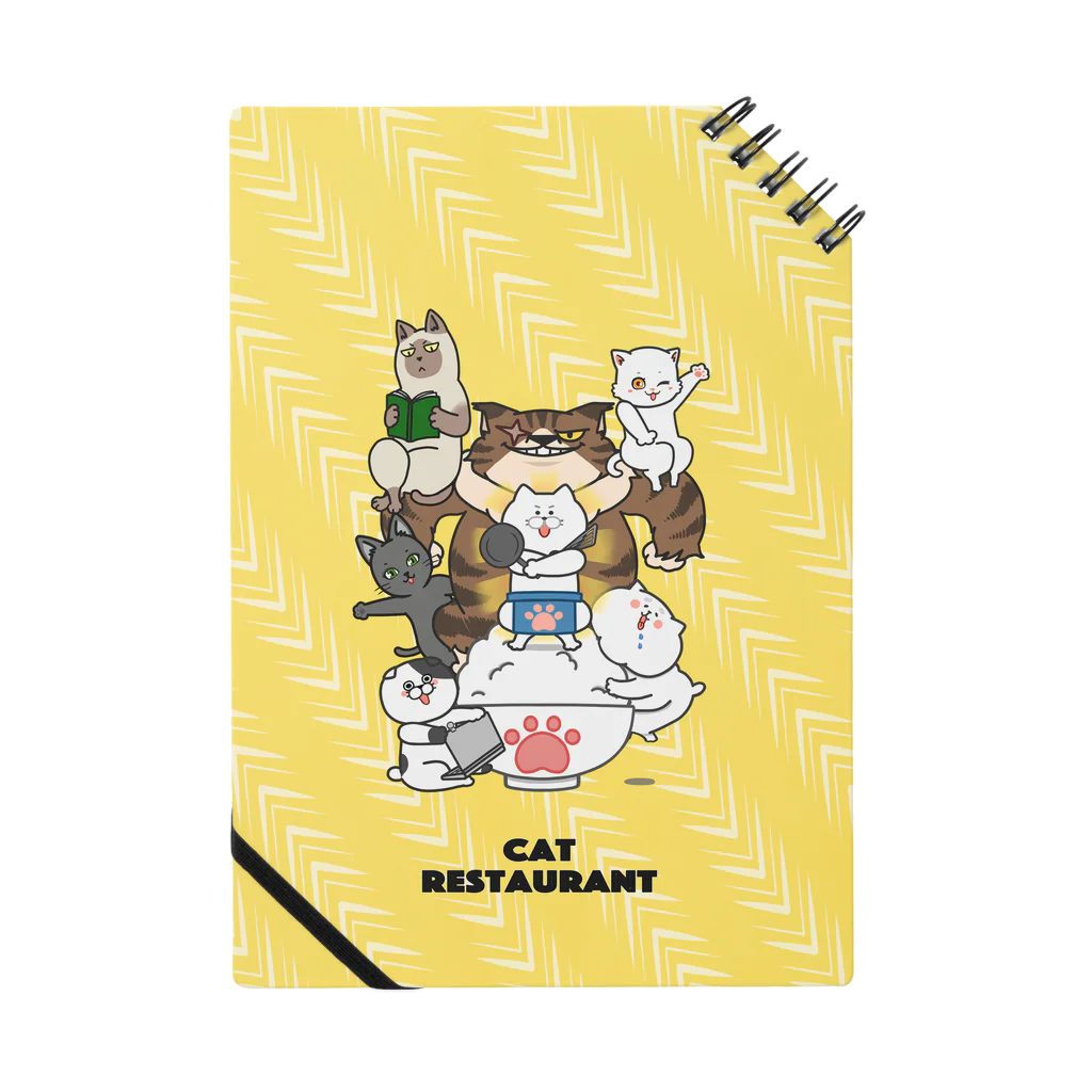 ねこめし屋公式グッズショップのねこめし屋全員集合 Notebook