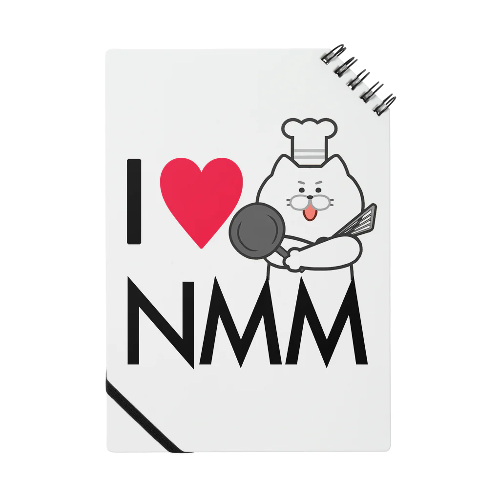 ねこめし屋公式グッズショップのI♥NMM ノート