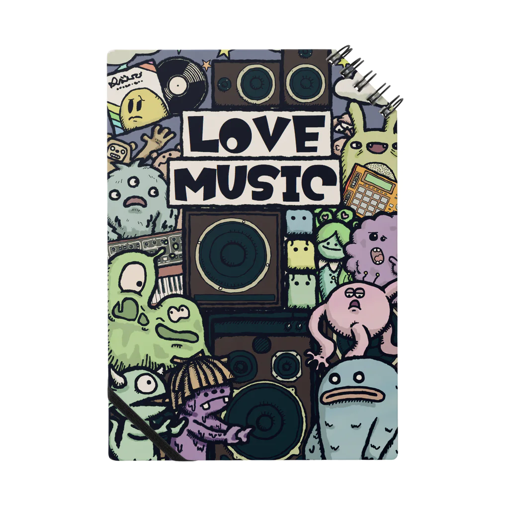 dj-ssのもんすたぁず-LOVE MUSIC- Notebook