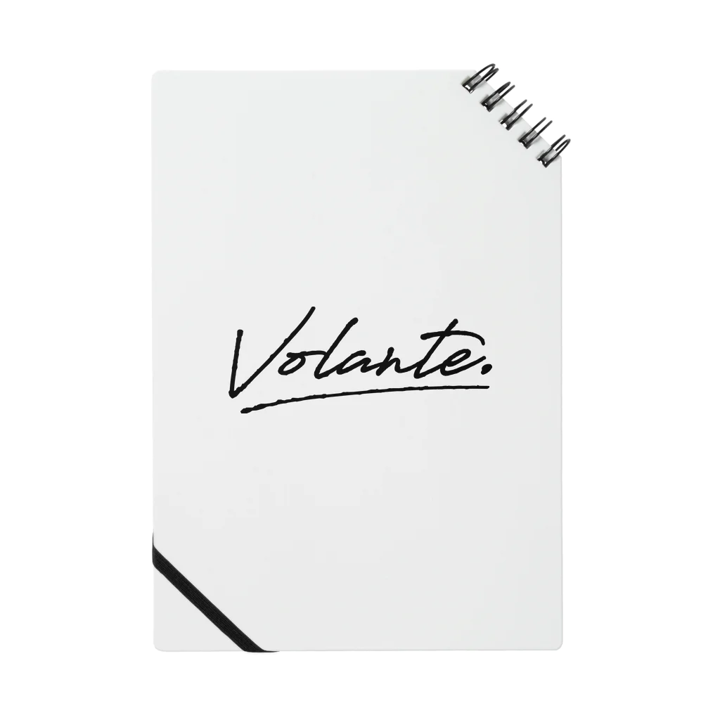 Volante., Inc.のボランチロゴ（ブラック） Notebook