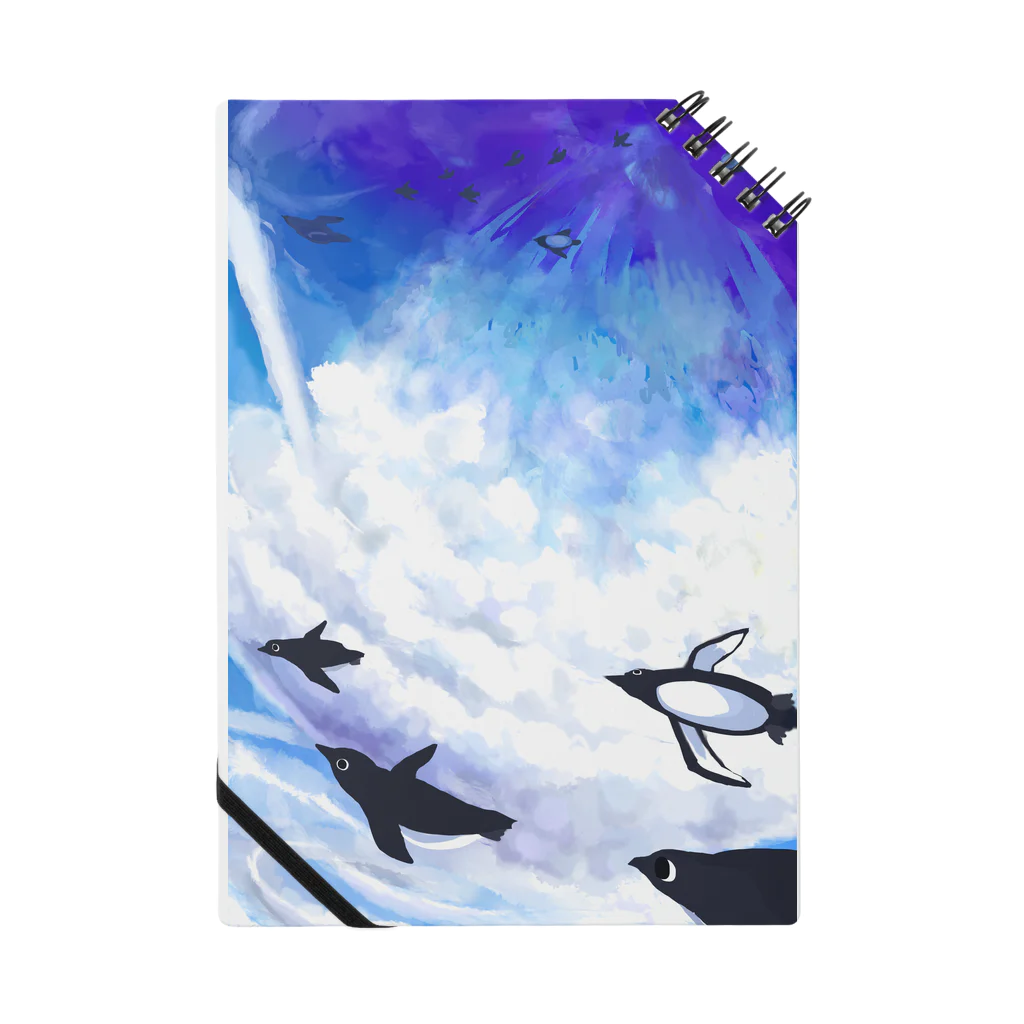 lattelatteの空飛ぶペンギンとかき氷みたいな雲 Notebook