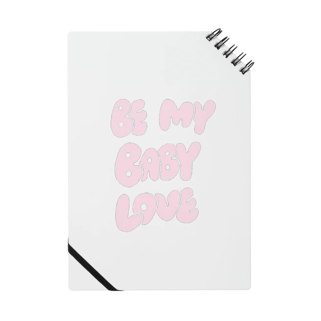 onikawa_babyの鬼可愛英文字のBe My Baby Notebook