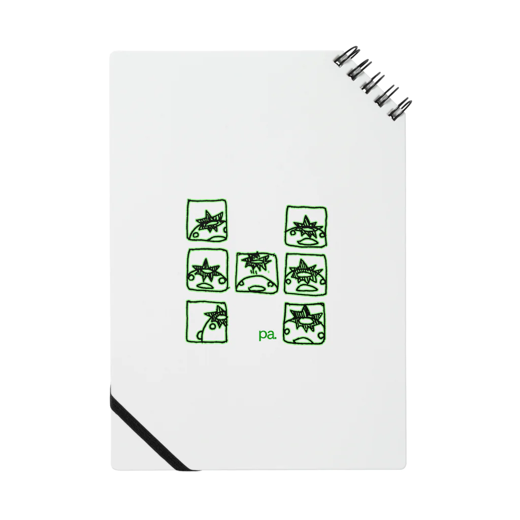 さぎの助のコマわりぱすけくん（グリーン） Notebook