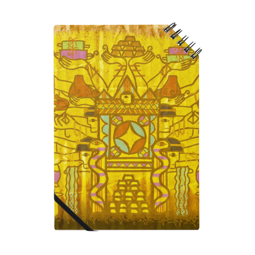 MENOICHI（メノイチ）▼Masaaki Medo Online Storeのダンボールコレクション「黄金の魔力」Cardboard Collection"the Power of Gold" Notebook