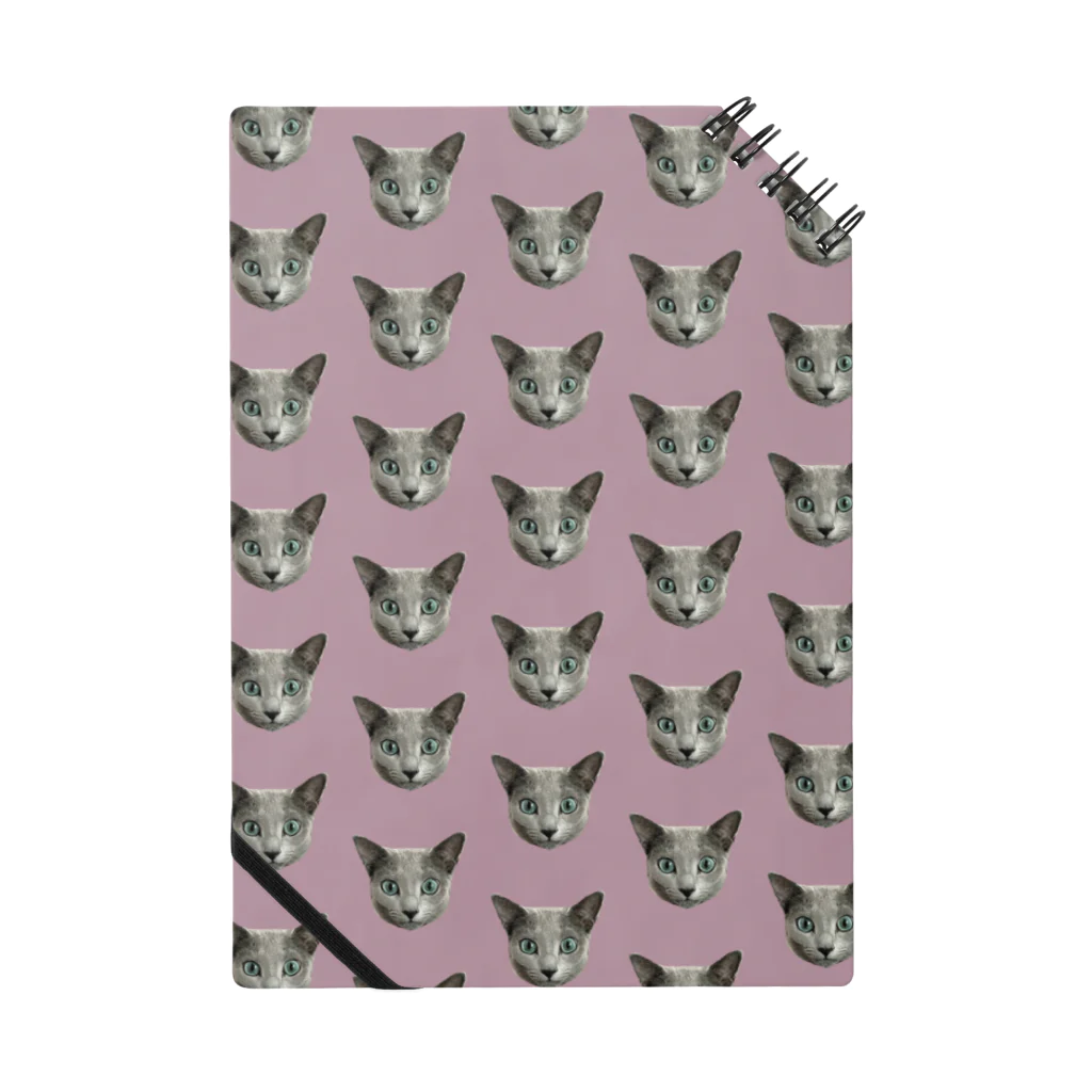 愛猫達の雑貨店のおすましライカにゃん 紫 Notebook