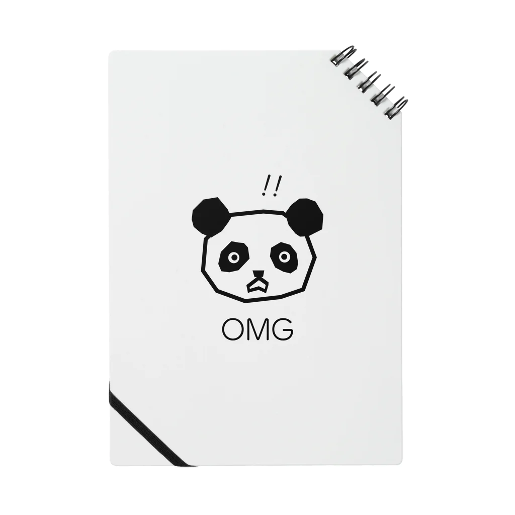 oofuchiのOMG-panda （オーマイガー！パンダ） Notebook