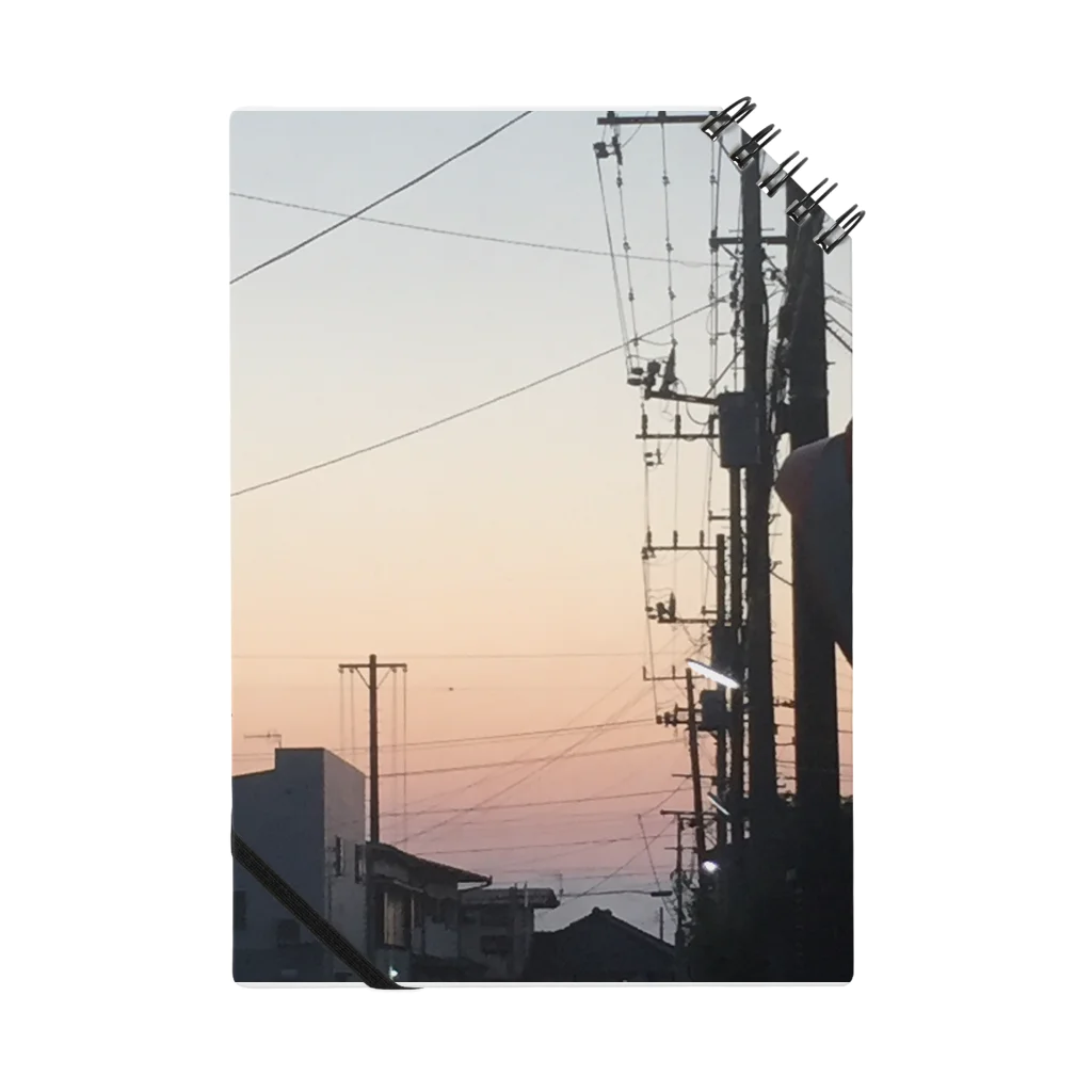 625626の淡い夕焼け Notebook