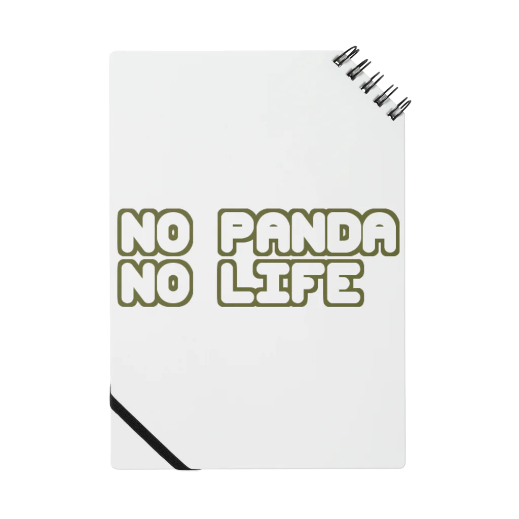 PANDA MADNESS "PDMS"のNO PANDA NO LIFE (KHAKI) ノート