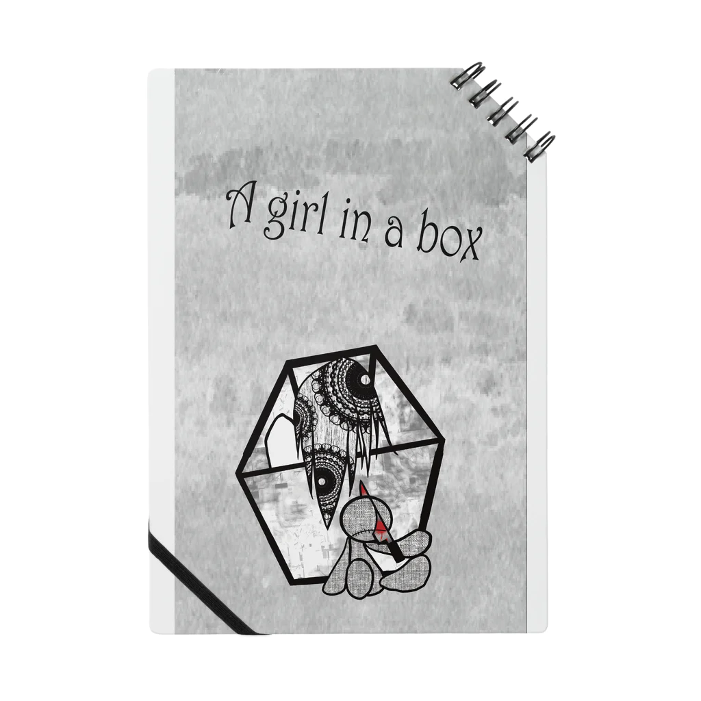 saya_otya0725のA girl in a box Notebook