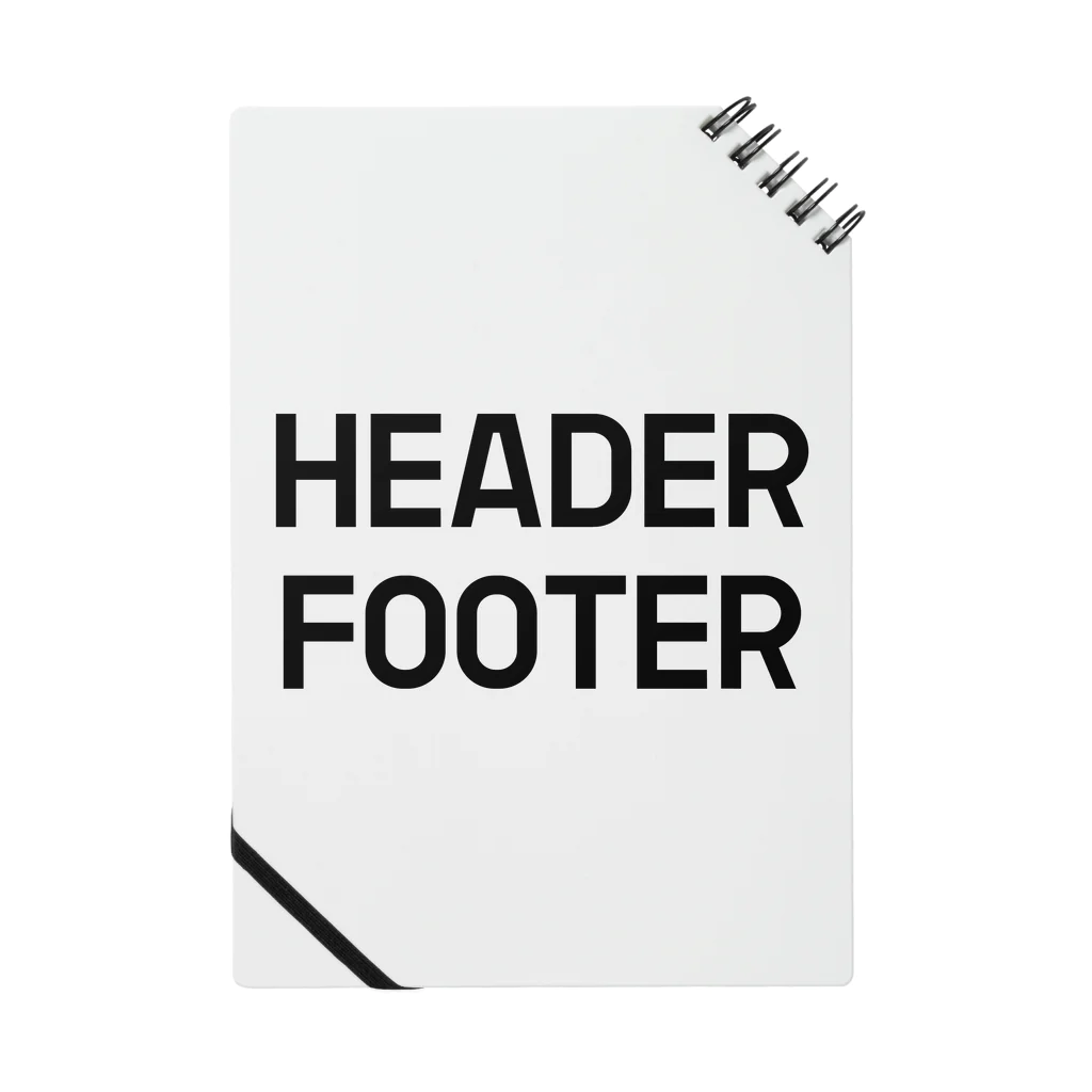 BASICのHEADER FOOTER Notebook