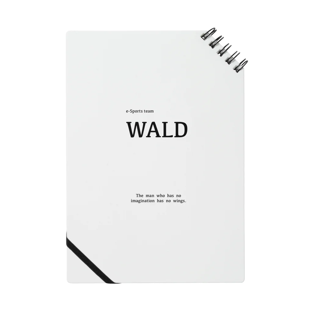 WALD公式ショップのWALDシンプルロゴグッズ ノート