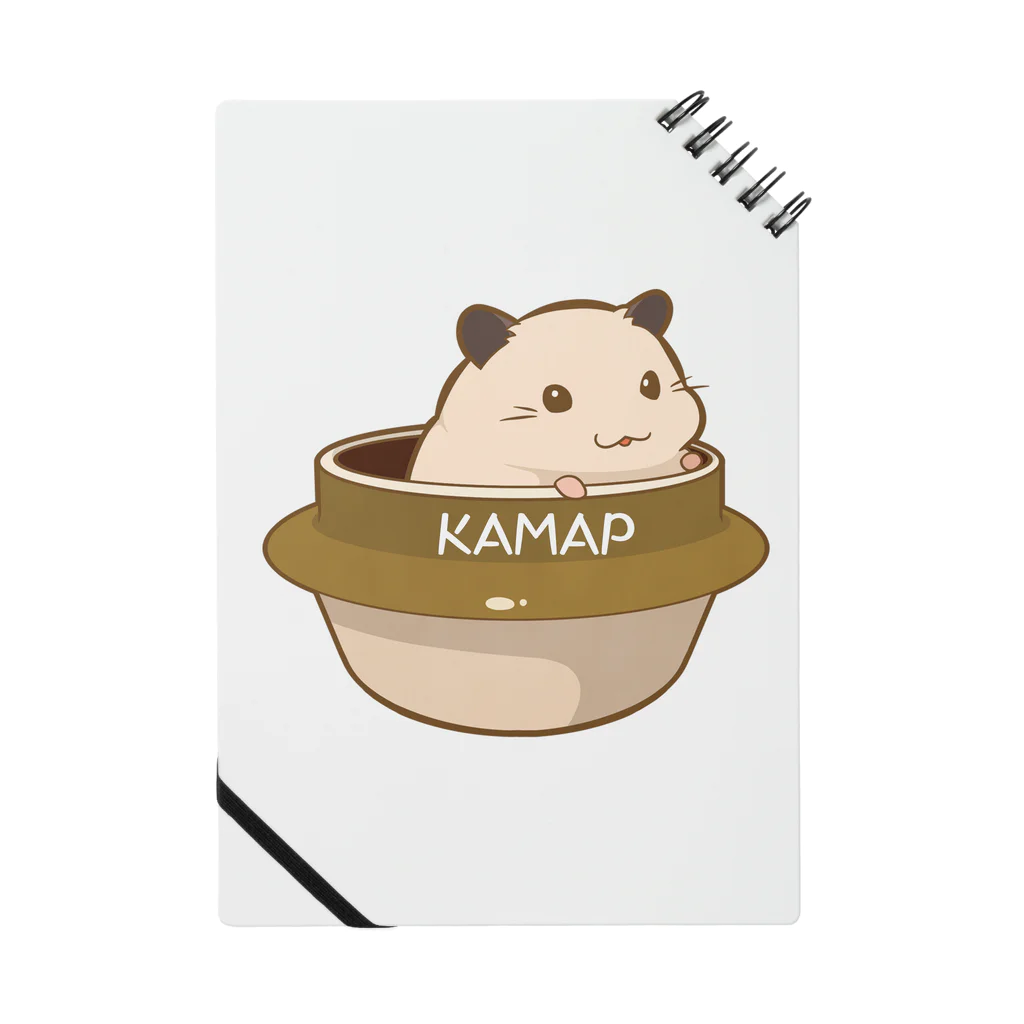 KAMAP ＆ Ricaの【KAMAP】釜タク乗りのキンクマくん ノート