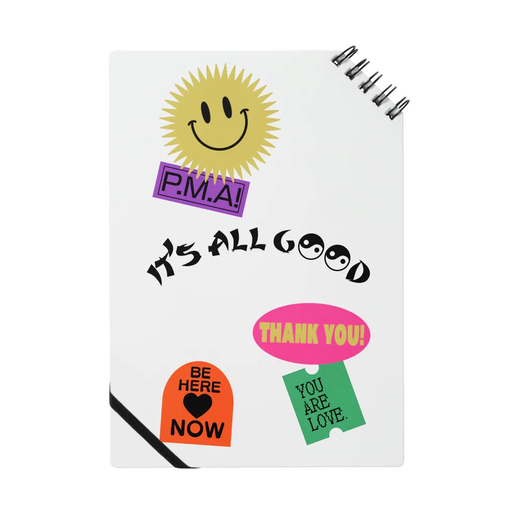 ITSUMItalkstoreのPOSITIVE STICKER CUSTOM Notebook