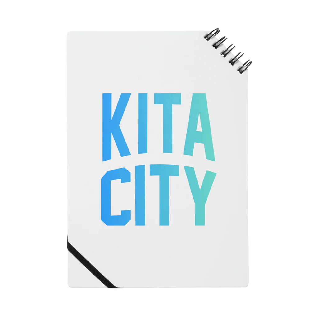 JIMOTOE Wear Local Japanの北区 KITA CITY ロゴブルー Notebook