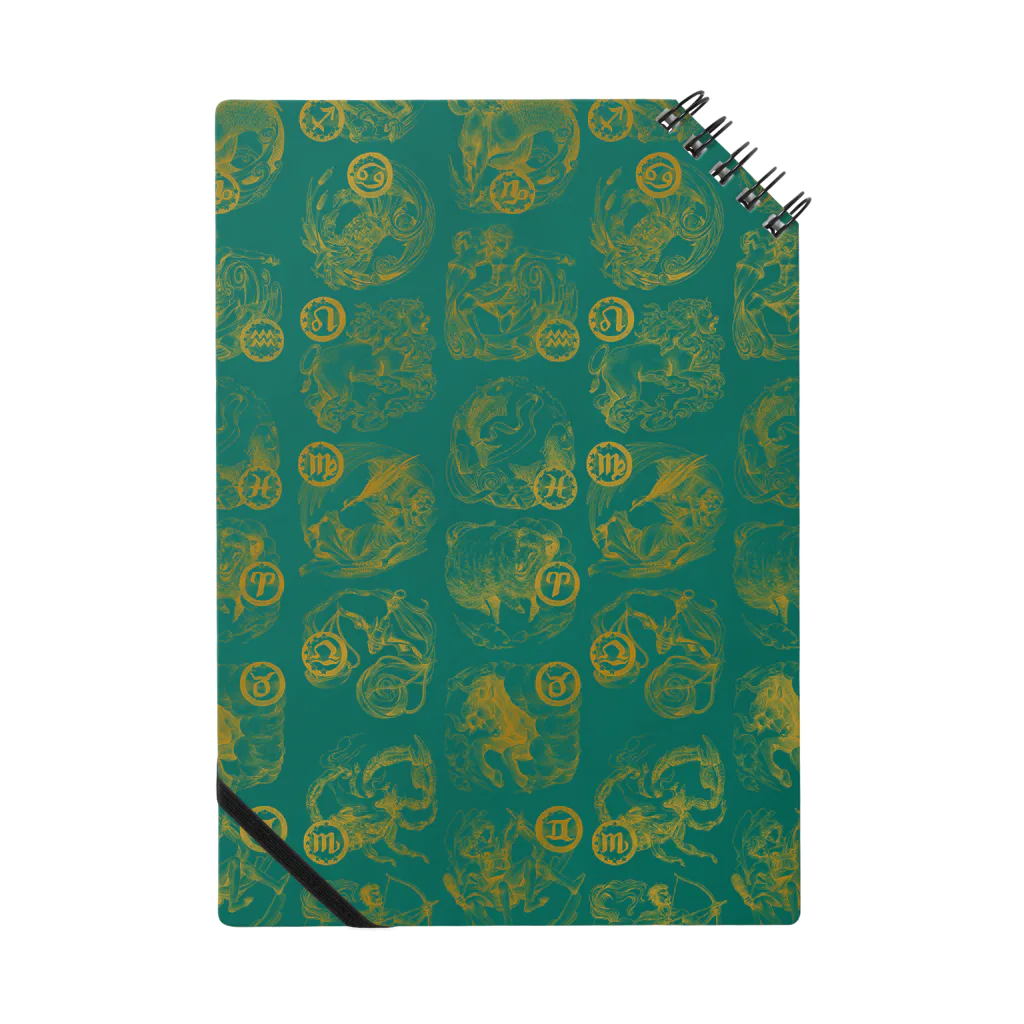 はやしやさんの黄道十二星座全部のせ：緑 Notebook
