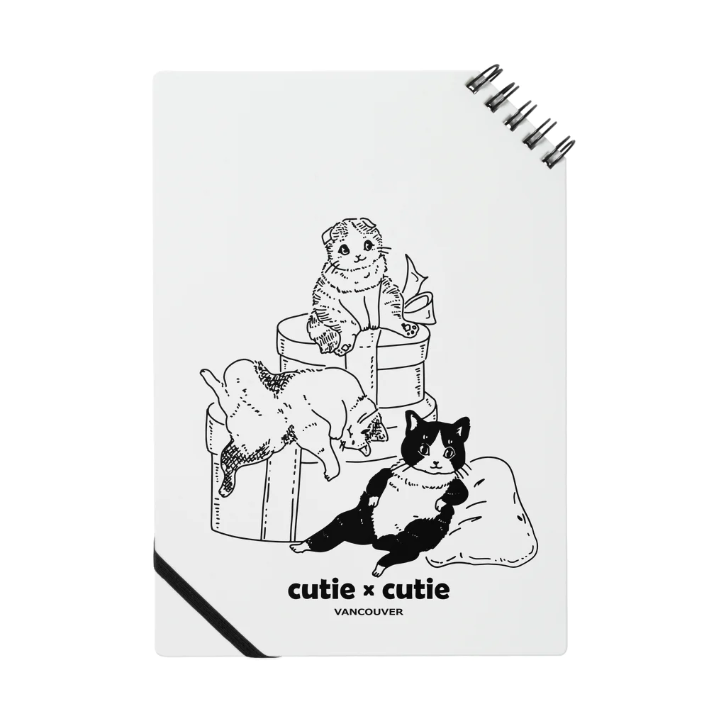 Cutie x Cutie Vancouverのバンクーバーの猫たち Notebook