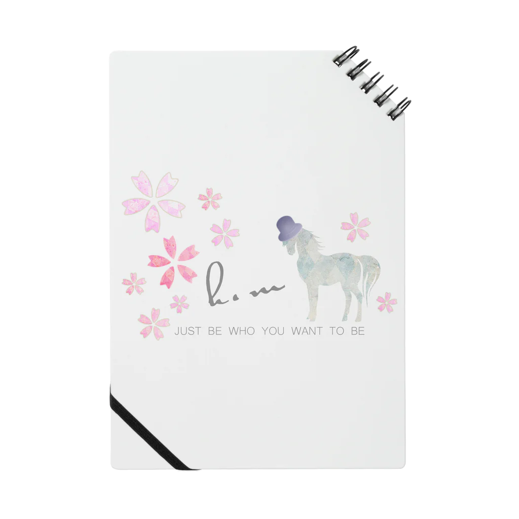 ClubHMのSpring Horse 桜帽子 Notebook