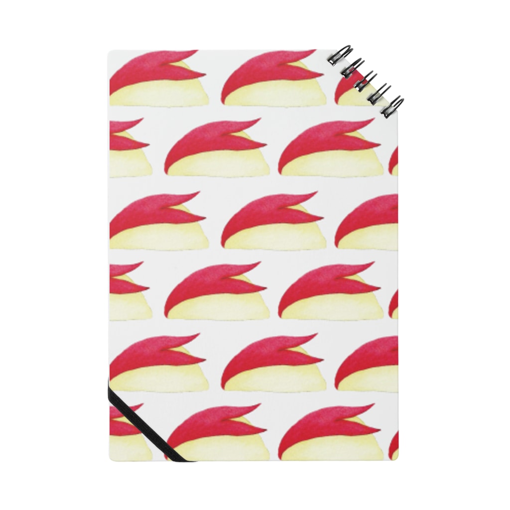 琥珀色に咲く花のウサギカットのりんごさん Notebook