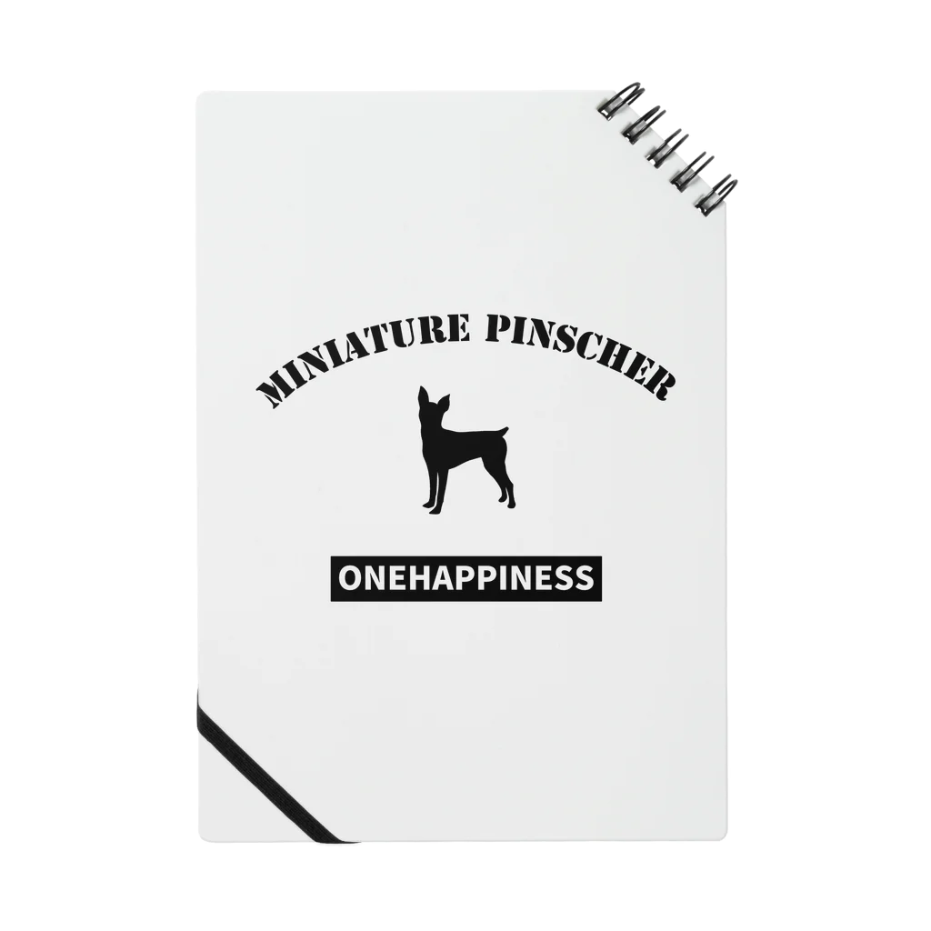 onehappinessのONEHAPPINESS　ミニチュアピンシャー Notebook