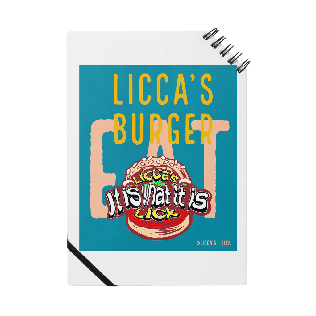 Licca's Lickのリッカーズバーガーeat Notebook