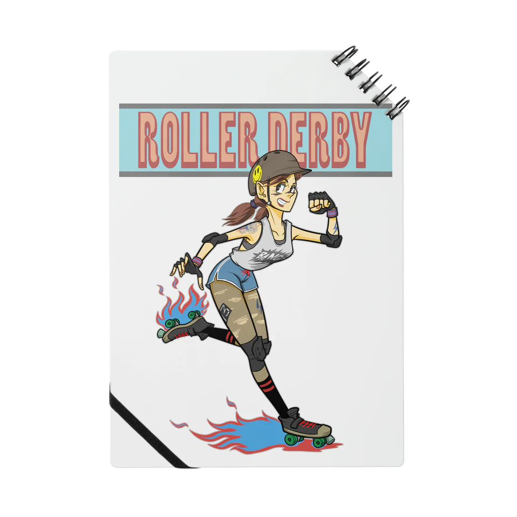 nidan-illustrationの"ROLLER DERBY" Notebook